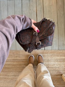 Mid Lola Full Leopard IV Choco Nubuck + Wallet