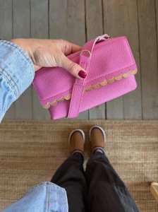 Mobiler Two Wavy Bubble Gum + Gold Pink