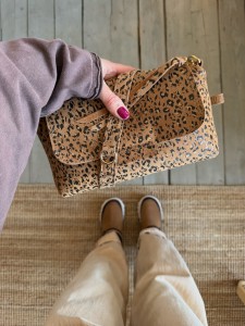 MiniMini Clap Leopard II Camel Suede