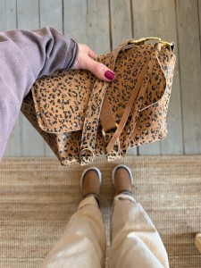 Mid Lola Full Leopard II Camel Suede 