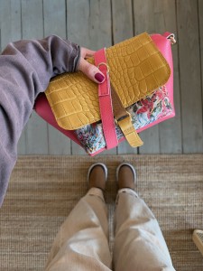 Mid Lola Full Candy Pink + Mosaic + Honey Croco II