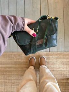 Mini Lola Leopard IV Emerald Nubuck