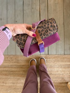 Mobiler Plum Suede + Leopard III Taupe Nubuck + Heather + Wallet
