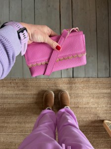 Mobiler Two Wavy Bubble Gum + Pink Gold 