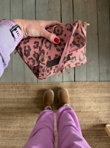 Mini Lola Leopard IV Pink Nubuck 
