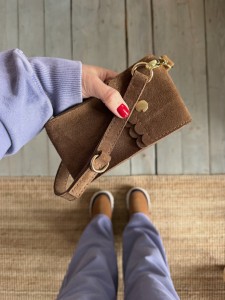 Phone Case Bag Two Wavy Mini Date Suede