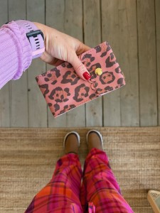 Phone Case Two Wavy Mini Leopard IV Pink Nubuck