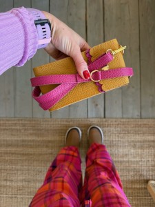 Phone Case Two Wavy Maxi Honey + Fuchsia