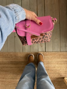 Mini Lola Bubble Gum + Leopard III Pink Nubuck