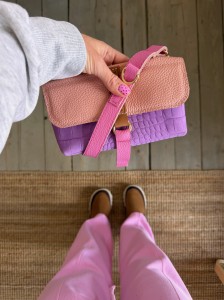 Mobiler Lila Croco II Nubuck + Blush + Bubble Gum