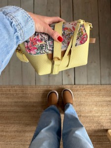 Mini Lola Canarino + Mosaic Nubuck