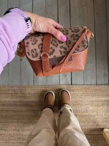 Mini Lola Korodo Brown + Leopard IV Nubuck