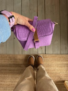 Mini Lola Lila Croco II Nubuck