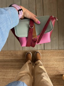 Mid Lola Full Cranberry + Aqua + Fuchsia