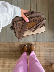 Traveller 2 v. classic Croco II Taupe + Leopard IV Suede + Dark Beige
