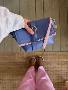 Mini Lola Two Wavy Cobalt + Pale Pink