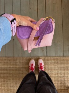 Mini Lola Pale Pink + Lila Croco II Nubuck Ready to Go! 