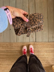 Mobiler Taupe Leopard III Nubuck 