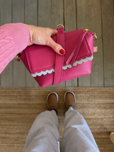 Mini Lola Two Wavy Fuchsia + Aqua