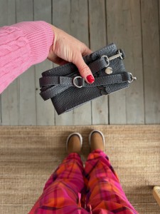 Phone Case Bag Two Wavy Mini Lava