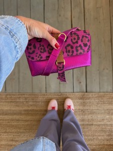 Mobiler Shimmer Fuchsia + Leopard IV Fuchsia Nubuck Ready to Go! 