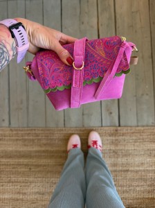 Mini Lola Two Wavy Fuchsia Suede + Paisley Fuchsia Nubuck Ready to Go! 
