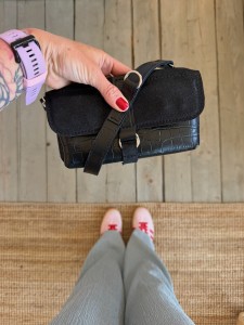 Mobiler Black Croco + Crystal Black Nubuck