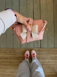 Mini Lola Bow Blush + Seashell