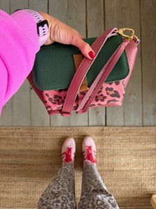 Mid Lola Full Shamal + Emerald Bubbles + Leopard IV Pink Nubuck
