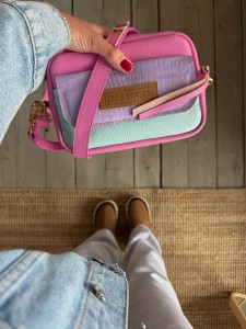 Traveller 2 v. classic Bubble Gum + Lila Croco II + Aqua