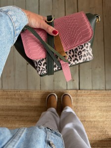 Mid Lola Full Dark Green + Pink Korodo + Leopard I White Nubuck
