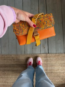 Mobiler Orange + Mustard + Paisley Mustard Nubuck