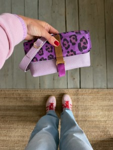 Mobiler Lila + Purple Leopard IV Nubuck
