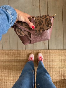 Mini Lola Balsamic + Leopard IV Nubuck