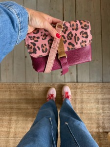 Mid Mobiler Dahlia + Leopard IV Pink Nubuck
