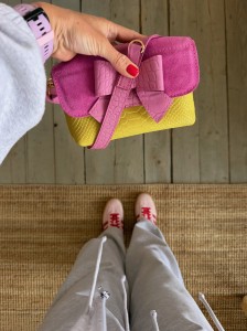 Mobiler Bow Pear Korodo + Fuchsia Suede + Croco II Orchid Ready to Go! 