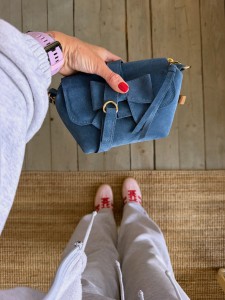 Mini Lola Bow Baltic Suede