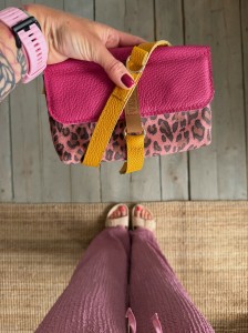 Mid Mobiler Fuchsia + Leopard III Pink Nubuck + Mustard