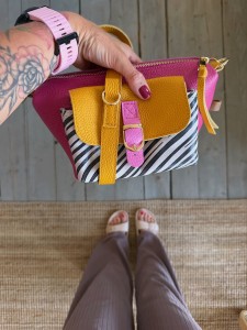 Mid Lola Pocket Fuchsia + Zebra Nubuck + Mustard Ready to Go!