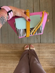Mid Lola Pocket Bubble Gum + Zebra Nubuck + Aqua to Ready to Go!