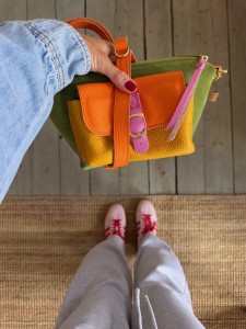 Mid Lola Pocket Aloe Suede + Orange + Mustard + Bubble Gum