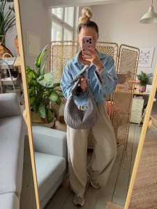 Knot Hobo Grey Corduroy Ready to Go!