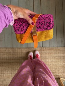 Mid Mobiler Mustard + Dotty Fuchsia Nubuck + Orange