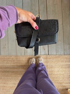 Mobiler Lazy Braided Black + Leopard I Black Nubuck