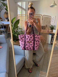 Boho Beach Bag Floral Ready to Go! 