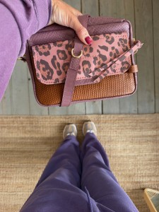Mini Pocket Brownrose Korodo + Leopard IV Pink Nubuck + Lazy Braided