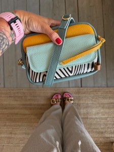 Traveller 2 v. classic Ocean + Aqua + Mustard + Zebra Nubuck
