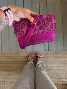 Mid Mobiler Shimmer Fuchsia + Leopard IV Fuchsia Nubuck