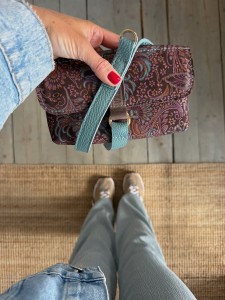 Mobiler Paisley Pastel Choco Nubuck + Ocean