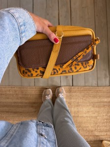 Long Travel'r Classic Honey + Choco + Leopard IV Mustard Nubuck